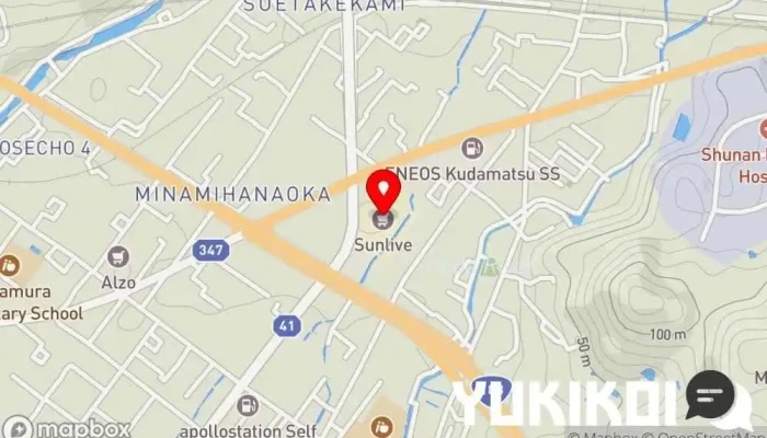 の地図 かざみどり サンリブ下松店 ファミリー レストラン で 下松市
