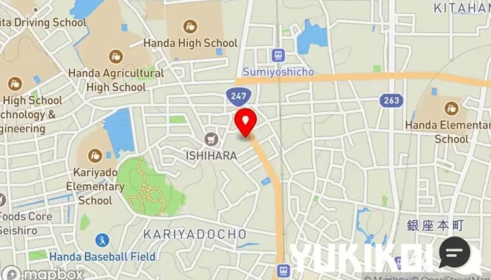 の地図 かっぱ寿司 半田店 回転寿司店, 寿司店, テイクアウト寿司店 で 半田市