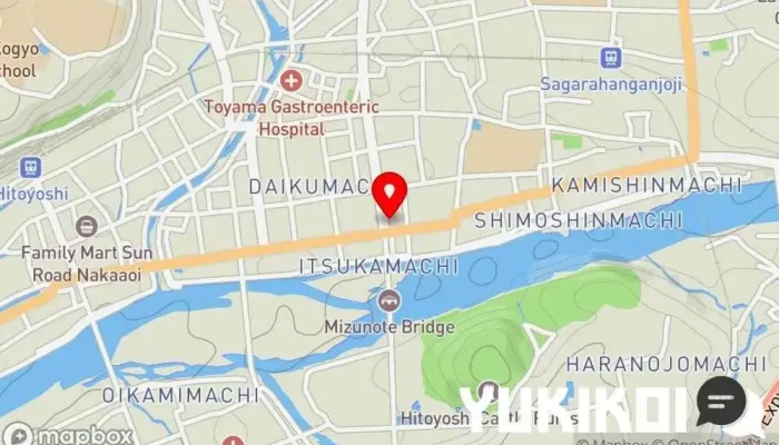 の地図 かめ家ダイニング 居酒屋 で 人吉市
