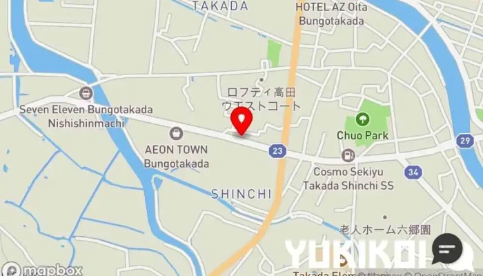 の地図 からあげ 未紗 チキンショップ で 豊後高田市