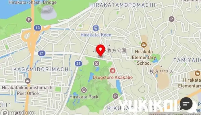 の地図 からあげ 金と銀 枚方公園店 テイクアウト, 弁当製造業者, スーパーマーケット で 枚方市