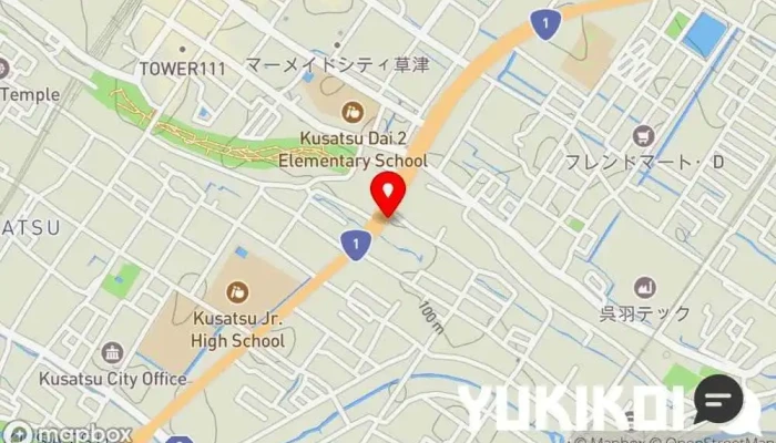 の地図 がんばり屋 草津 うどん屋, 定食屋 で 草津市