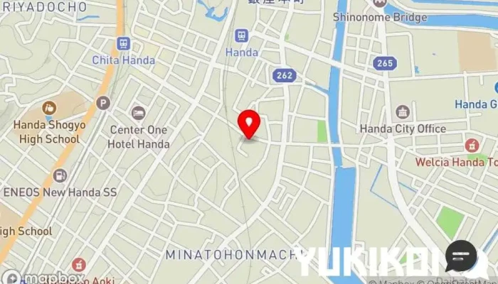 の地図 きくよし 定食屋 で 半田市