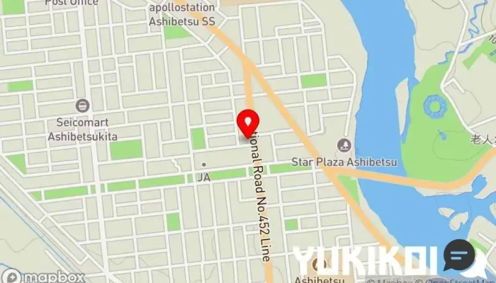 の地図 きんたろう レストラン, カレー店, 郷土料理店, お好み焼き店, ラーメン屋 で 芦別市
