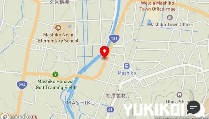 の地図 ぎおん ラーメン屋 で 益子町
