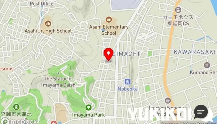 の地図 ぎょうざの店 黄楊（つげ） 点心店 で 延岡市