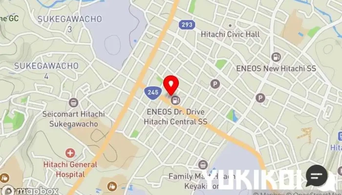 の地図 くいものや花水木 常陸店 レストラン で 日立市