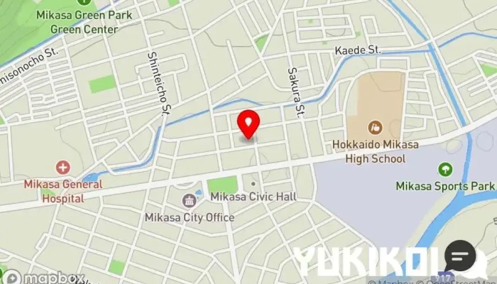 の地図 くまがい 定食屋 で 三笠市