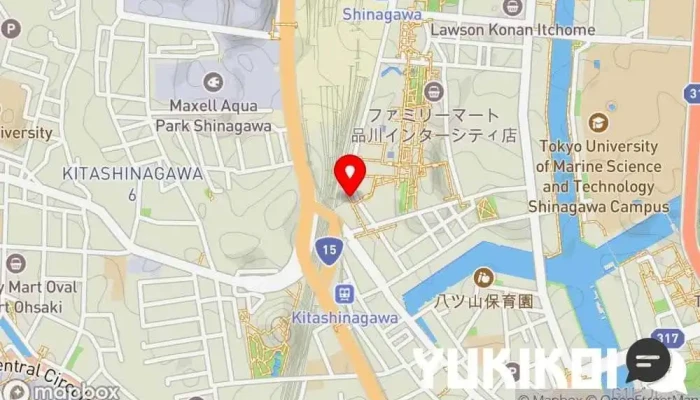 の地図 くら寿司 品川駅前店 回転寿司店, ファミリー レストラン, テイクアウト, レストラン, 寿司店, テイクアウト寿司店 で 港区