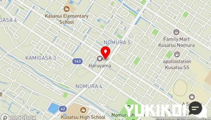 の地図 くら寿司 草津野村店 回転寿司店, ファミリー レストラン, テイクアウト, レストラン, 寿司店, テイクアウト寿司店 で 草津市