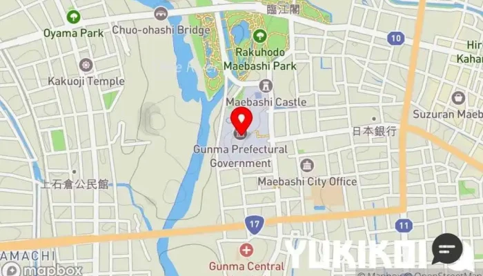 の地図 くろ松 会席・懐石料理店, 和食店 で 前橋市