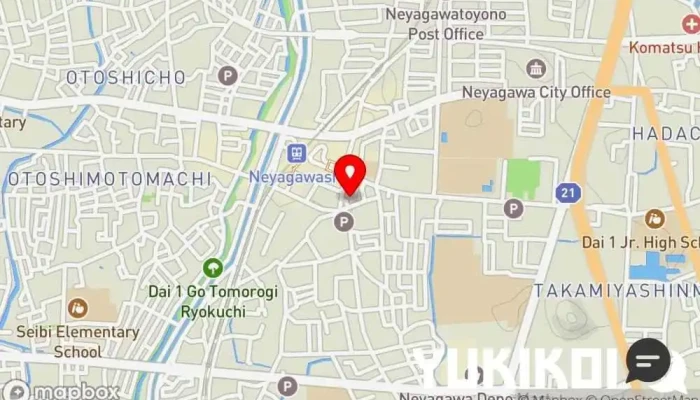 の地図 こがんこ 寝屋川店 居酒屋 で 寝屋川市