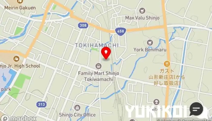 の地図 ごはんどき 新庄店 定食屋, 日本式洋食レストラン, 蕎麦店, うどん屋 で 新庄市