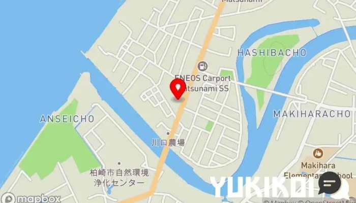 の地図 さかな処ちから 和食店 で 柏崎市
