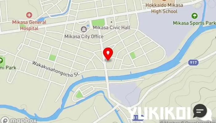 の地図 さとね 和食店 で 三笠市