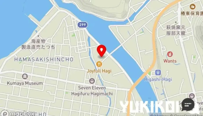 の地図 さぼてん 萩店 定食屋 で 萩市