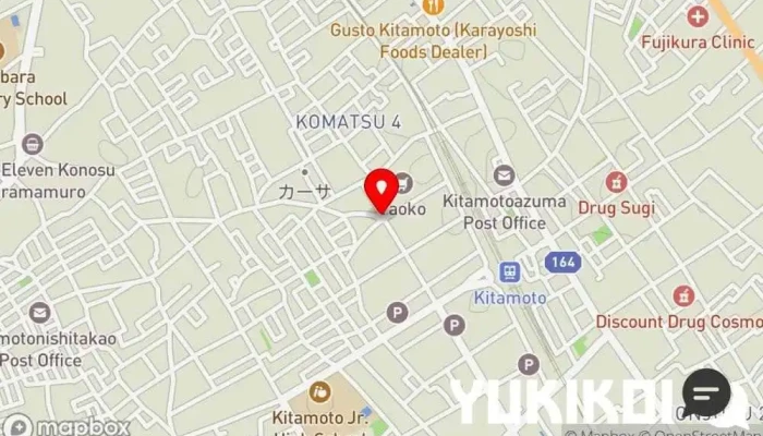 の地図 しぇふてるあき イタリア料理店 で 北本市