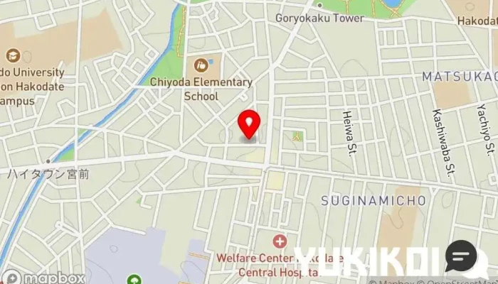 の地図 しゃぶしゃぶ 阿さ利 しゃぶしゃぶレストラン, すき焼き/しゃぶしゃぶ店 で 函館市