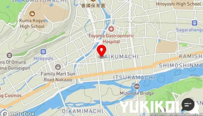 の地図 しらいしうなぎ屋 うなぎ料理店, 和食店, シーフード・海鮮料理店 で 人吉市