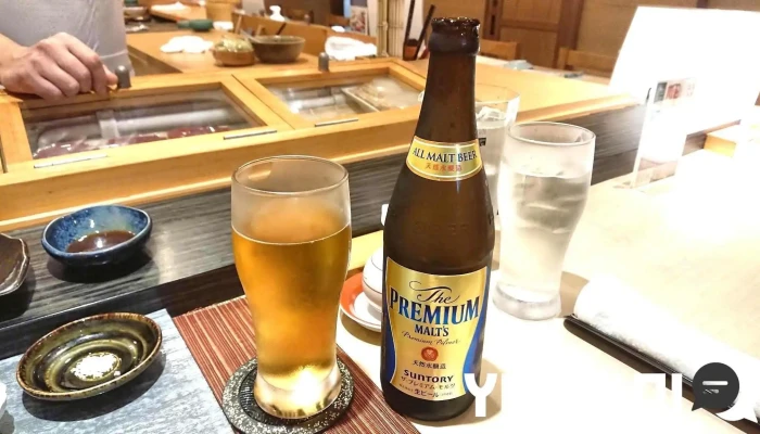 すし二乃宮 -  ビール - さいたま市
