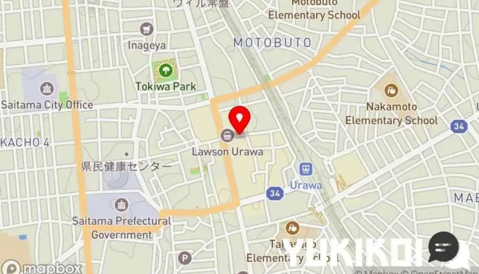 の地図 すし二乃宮 寿司店, 純和食店 で さいたま市
