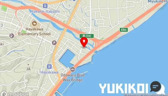 の地図 すし定食いこい 寿司店 で 小田原市