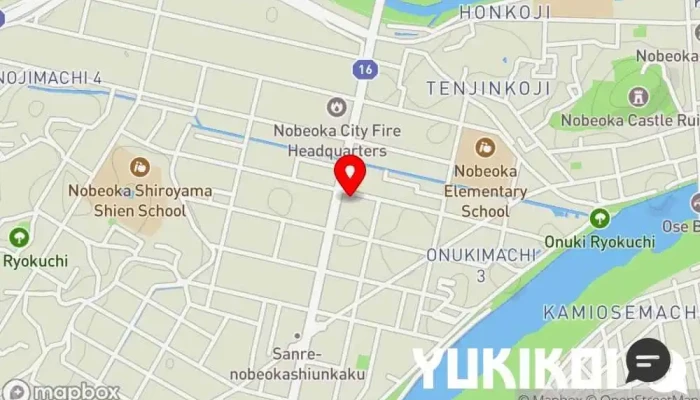 の地図 そば乃井 蕎麦店 で 延岡市