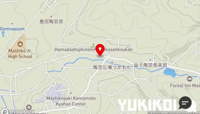 の地図 そば明水 蕎麦店 で 益子町