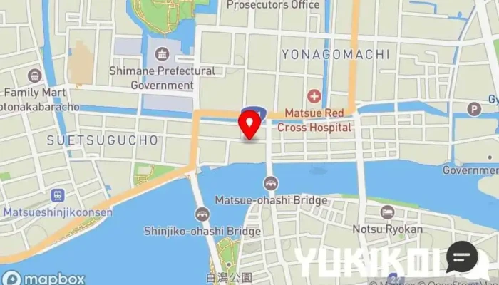 の地図 そば遊山 蕎麦店, 和食店 で 松江市末次本町