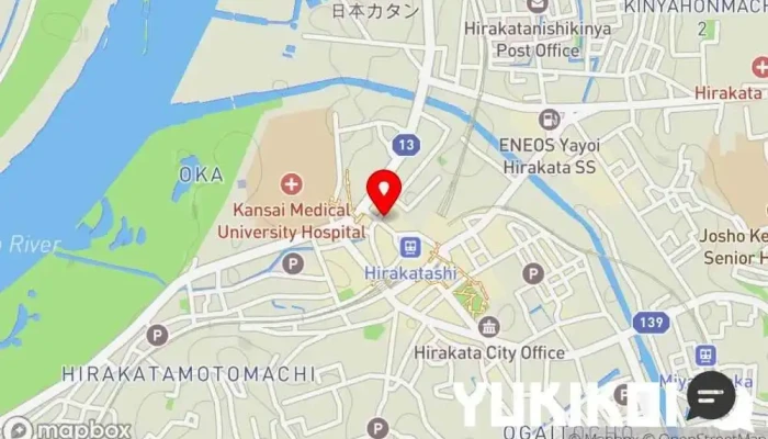 の地図 たかばしラーメン 枚方店 ラーメン屋 で 枚方市