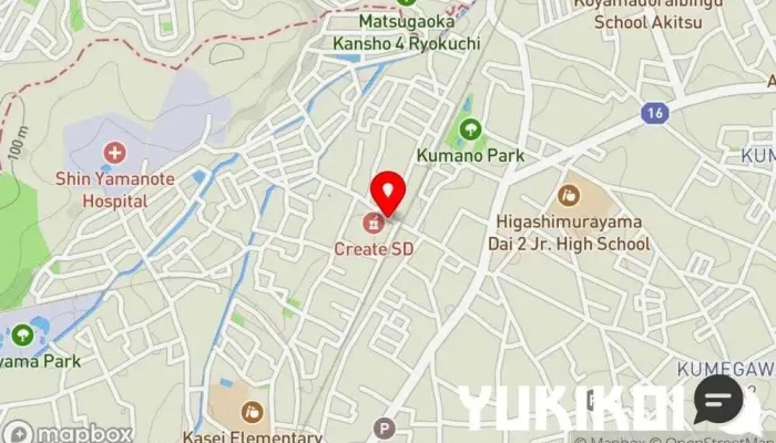 の地図 たけうち食堂 定食屋 で 東村山市