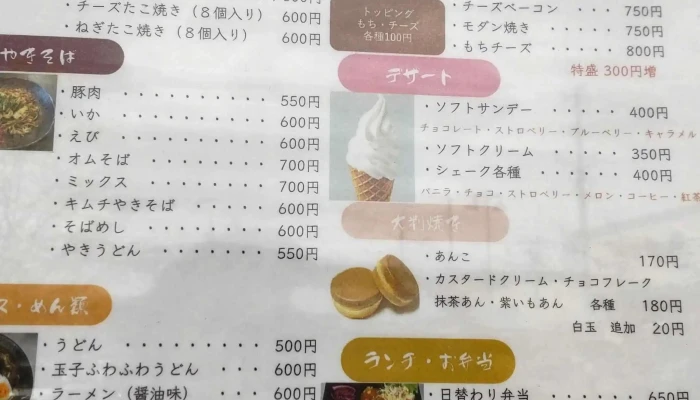 たこタロウ土居原店 -  スコア - 小松市