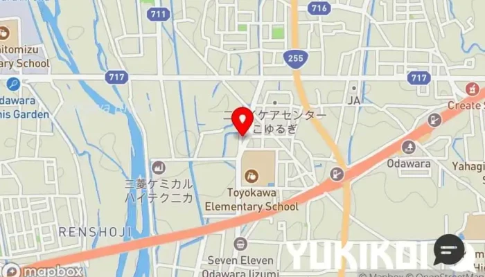 の地図 たべものや旬菜 和食店 で 小田原市