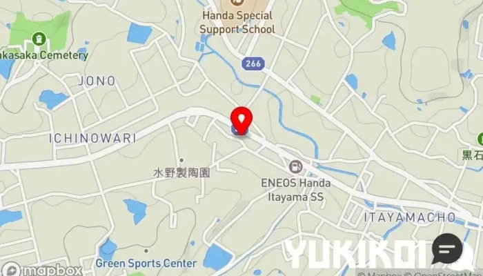 の地図 たま川 うなぎ料理店 で 半田市