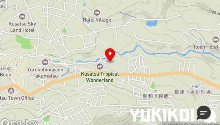 の地図 たむら うなぎ料理店 で 草津町