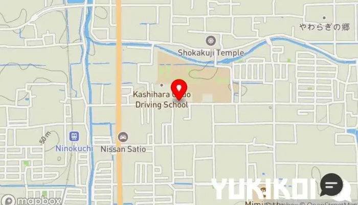 の地図 だし処 七福 しゃぶしゃぶレストラン で 橿原市