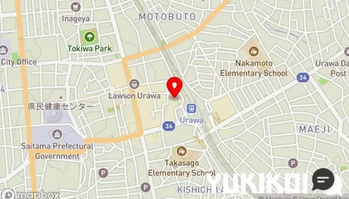 の地図 つきじ植むら 浦和店 しゃぶしゃぶレストラン, 和食店, 会席・懐石料理店, 海鮮丼専門店, すき焼き/しゃぶしゃぶ店, 蕎麦店, 天丼屋 で さいたま市
