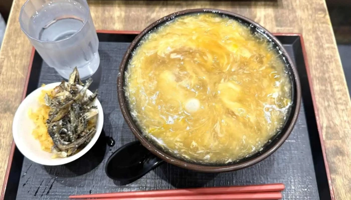 つくもうどん 塩小路本店 -  かき卵スープ - 京都市