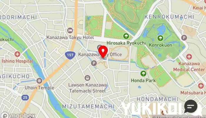 の地図 つぼみTsubomi カフェ・喫茶, 和菓子屋 で 金沢市
