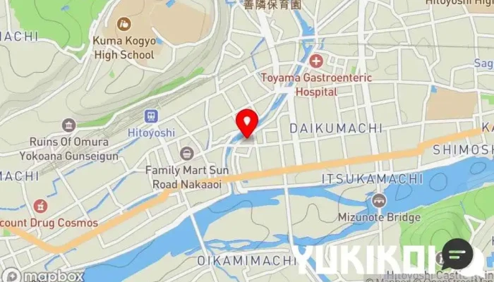 の地図 つぼ八 人吉店 居酒屋 で 人吉市