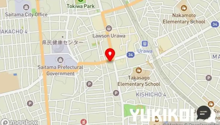 の地図 とらふぐ亭 浦和店 ふぐ料理店 で さいたま市