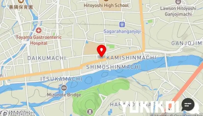の地図 とんかつ あおい とんかつ店 で 人吉市