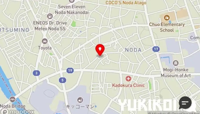 の地図 とんかつ かねしん とんかつ店 で 野田市
