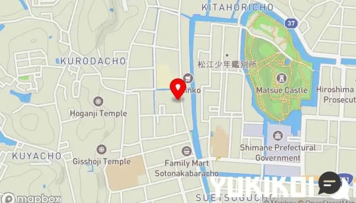 の地図 とんかつ たていし とんかつ店 で 松江市