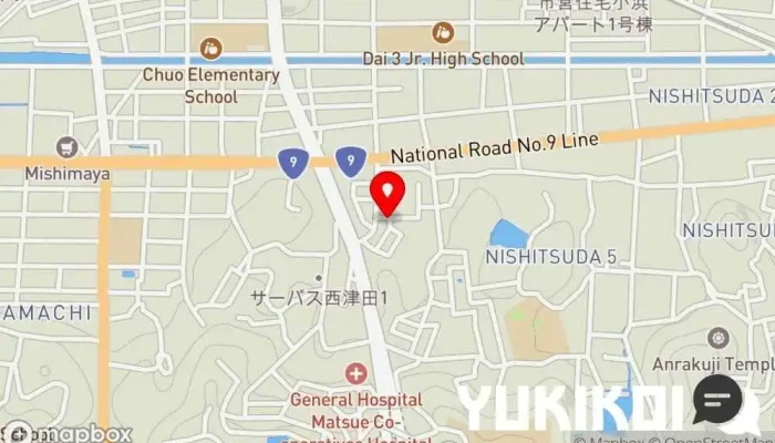 の地図 とんかつ一番 とんかつ店, 定食屋, テイクアウト で 松江市
