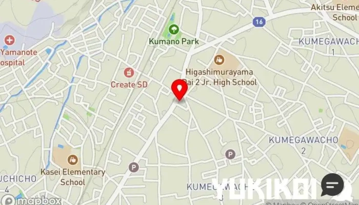 の地図 とんから亭 東村山店 とんかつ店, ファミリー レストラン, カレー店, 日本式洋食レストラン, テイクアウト, かつ丼屋 で 東村山市