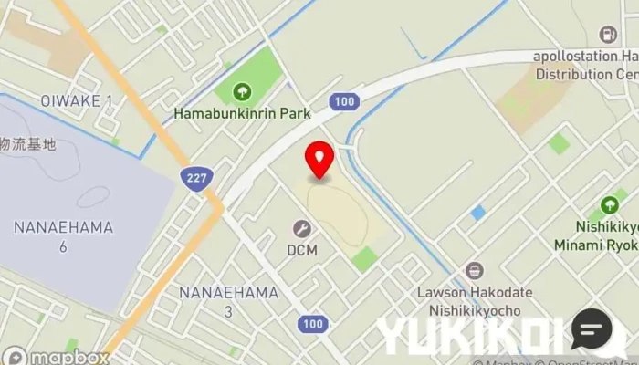 の地図 どん太鼓 イオン上磯店 うどん屋 で 北斗市