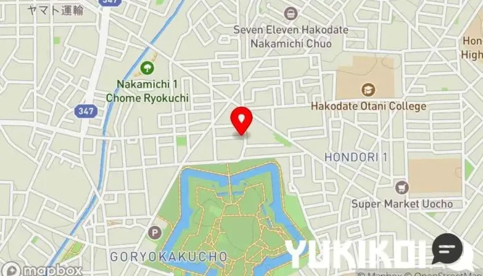 の地図 なかみち食堂 定食屋 で 函館市