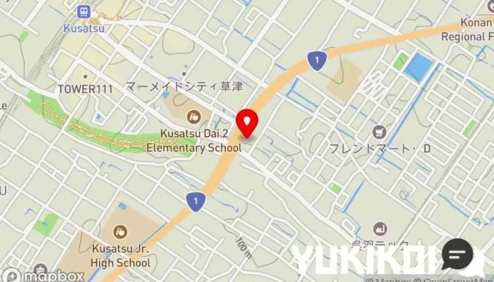 の地図 にぎり長次郎 草津店 回転寿司店, テイクアウト, 寿司店 で 草津市