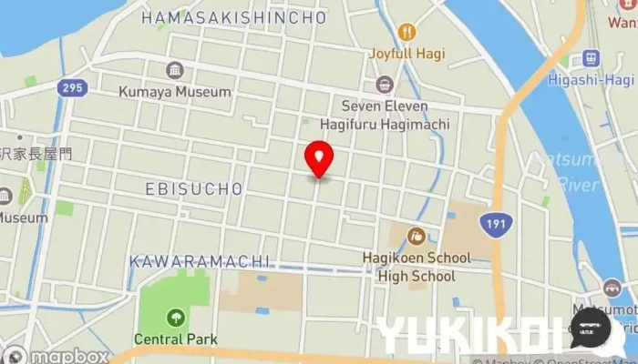 の地図 はなふさ 居酒屋 で 萩市